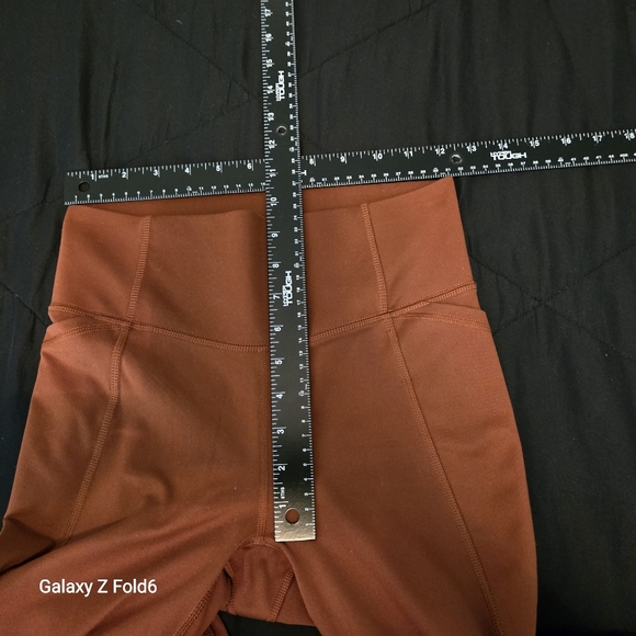 All In Motion Earth Brown High-Rise Pocketed Leggings XS | Eco Athletic‎ Yoga - Picture 6 of 9